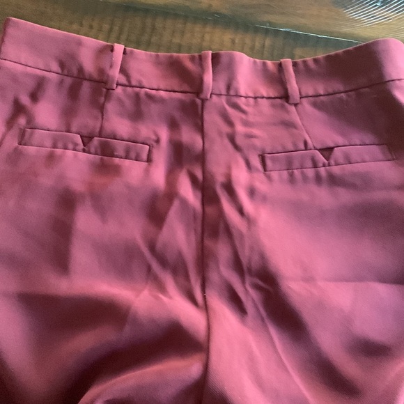 Wine 5 button Anthropologie trousers - Picture 5 of 8